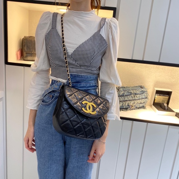 💓Sold💓 Vintage Chanel Large CC Cross body bag - Picture 6 of 8